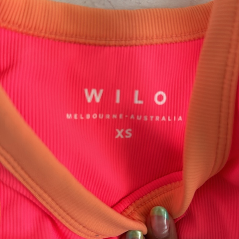 Wilo Rib Contrast Long Racer Bra - Picture 3 of 5